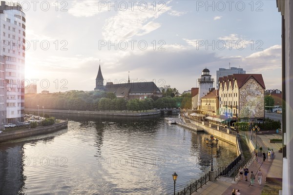 Kaliningrad cityscape and waterfront