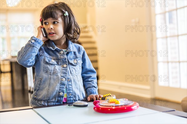 Girl talking on cell phone