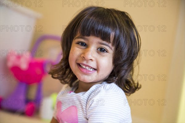 Close up of smiling girl