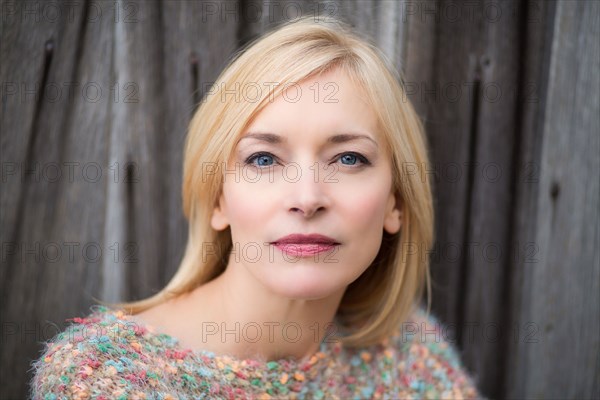 Close up of serious Caucasian woman