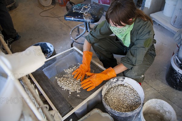 Entrepreneur working in workshop