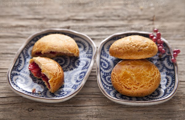 Plates of fresh cookies