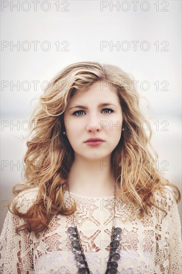 Caucasian woman standing outdoors