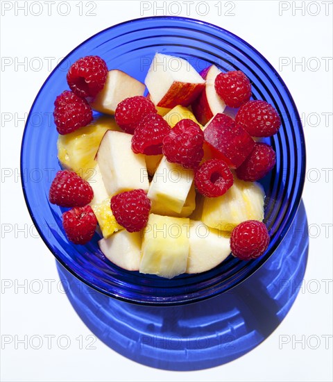 Close up of bowl of fruit salad