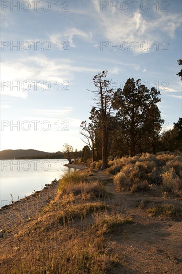 Big Bear Lake under blue sky