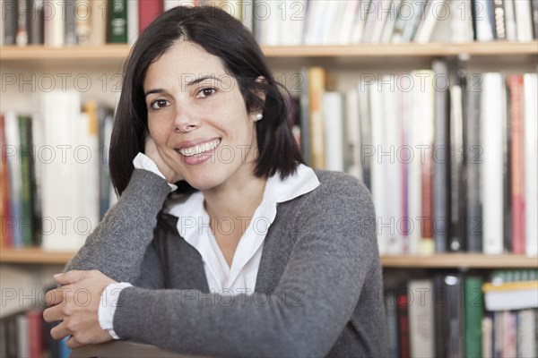 Smiling Hispanic woman