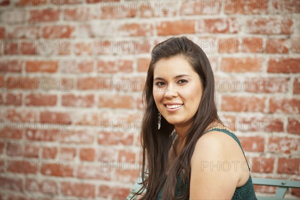 Smiling Hispanic woman