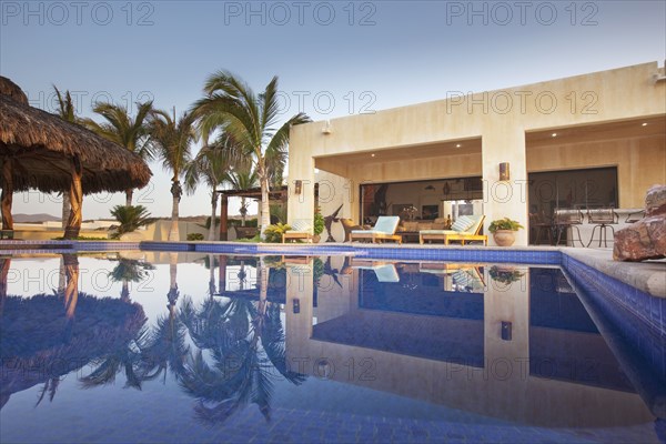 Swimming pool and elegant patio