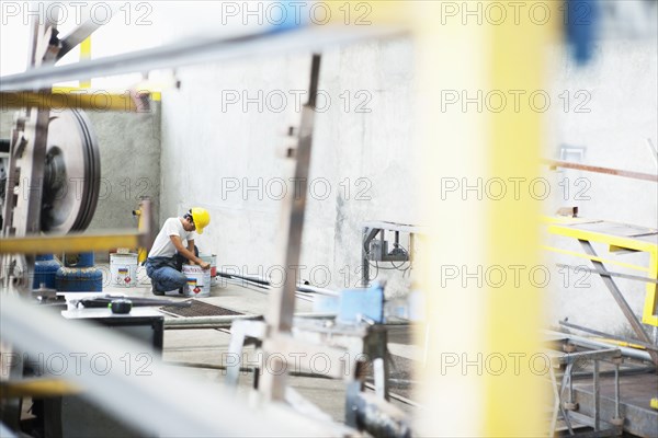 Man working in manufacturing plant