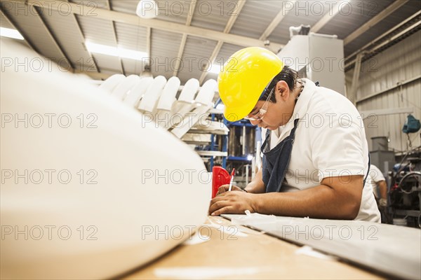 Man working in manufacturing plant