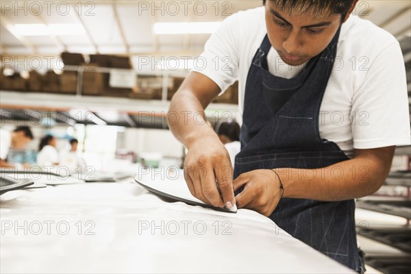 Man working in manufacturing plant