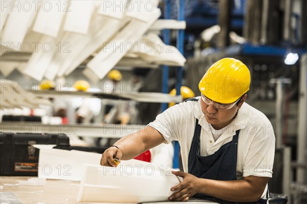 Man working in manufacturing plant