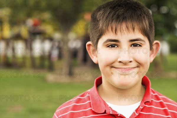 Hispanic boy smiling