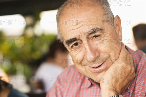 Hispanic man smiling