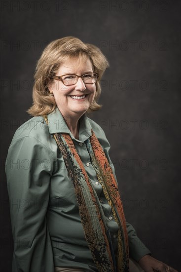 Caucasian businesswoman smiling