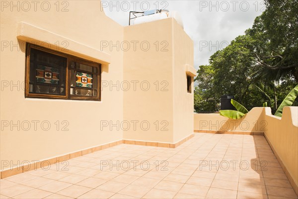 Window and walls over villa deck