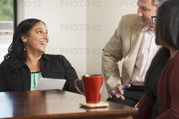 Business people talking in office