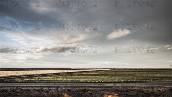 Clouds over cop field