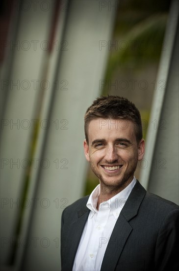 Portrait of smiling businessman