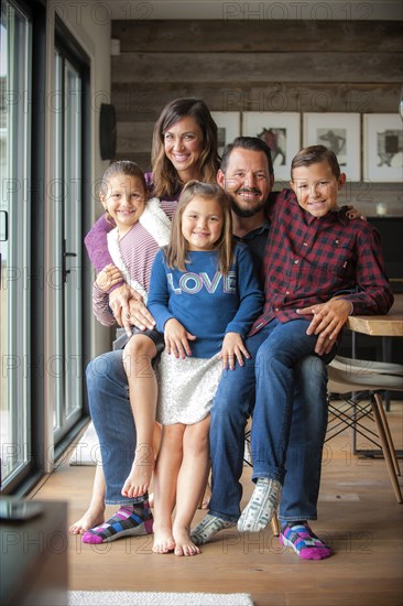 Portrait of smiling family