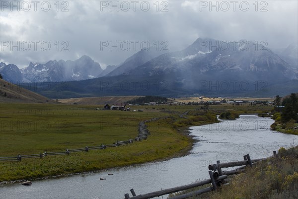 Salmon River under Sawtooth Range