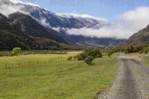 Dirt road in remote landscape