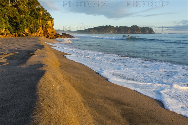 Waves on remote beach