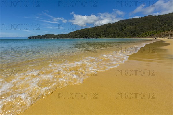 Ocean waves on remote beach