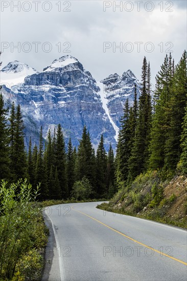 Road in mountain valley