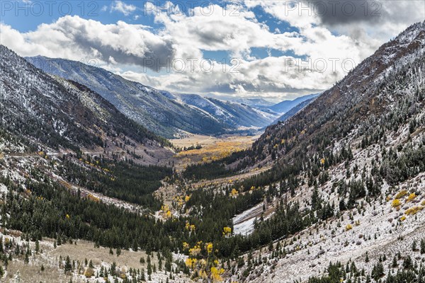 Snow in valley