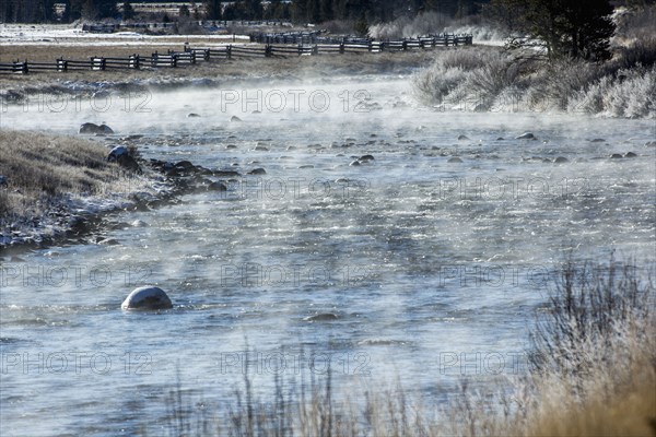 Fog on river