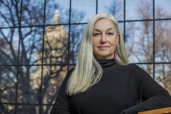 Portrait of smiling older Caucasian woman