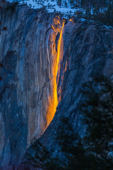 Horsetail Falls in Yosemite National Park