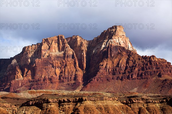 Scenic view of desert landscape