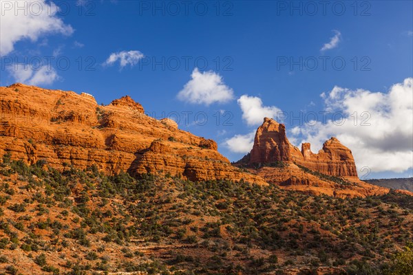 Scenic view of desert landscape