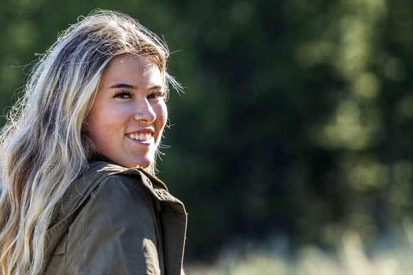 Portrait of smiling Caucasian girl