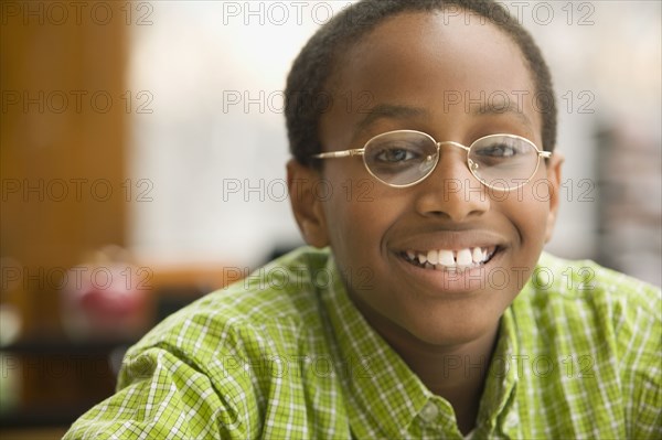 Portrait of African school boy
