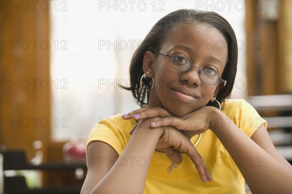 Portrait of African school girl