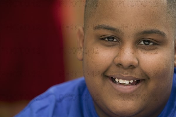 Portrait of African boy smiling