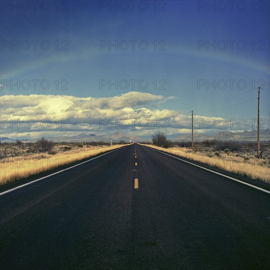 Road through desert