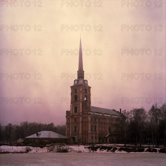 Russian church with steeple