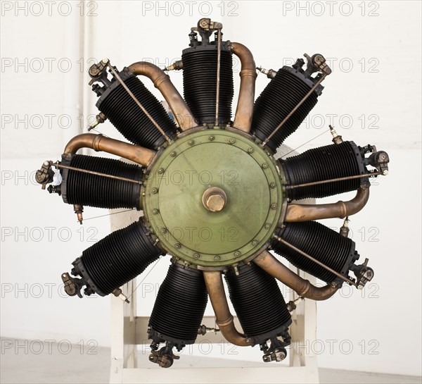 Close up of propeller engine