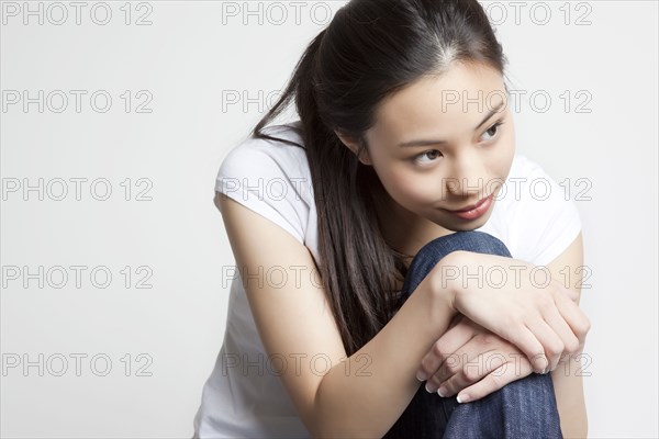 Chinese woman relaxing