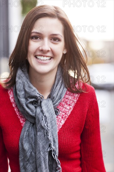 Mixed race woman shopping