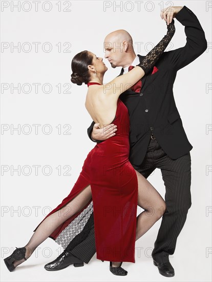 Couple tango dancing