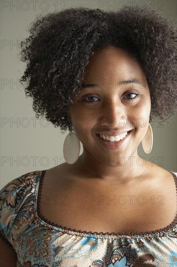 Close up of African woman smiling