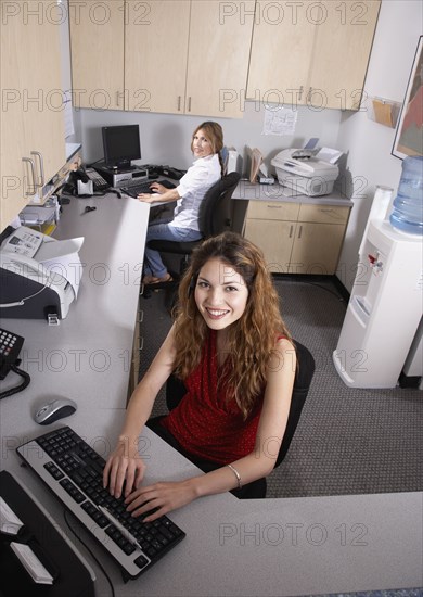 Hispanic medical professionals in office