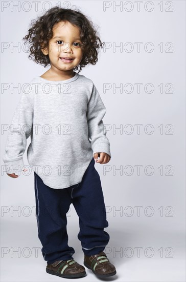 Portrait of Mixed Race boy