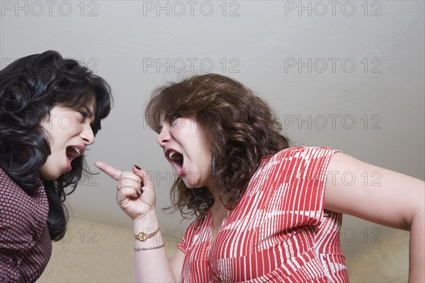 Mother yelling at daughter