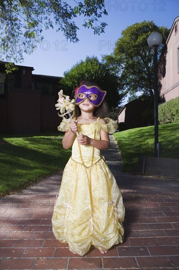 African girl in fairy princess costume